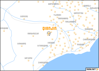 map of Qianjin