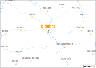map of Qianpai
