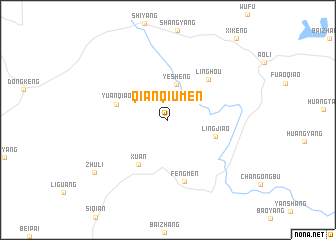 map of Qianqiumen