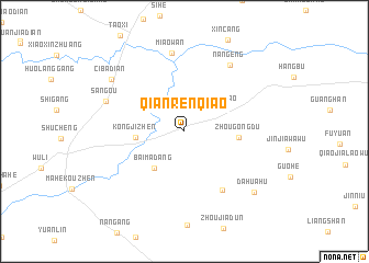 map of Qianrenqiao