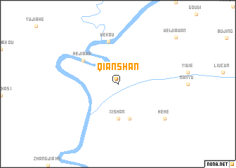 map of Qianshan