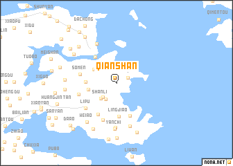 map of Qianshan