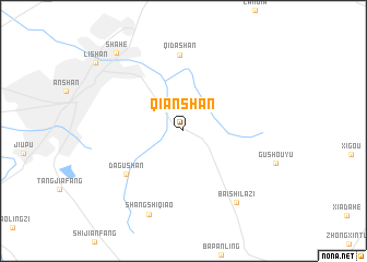 map of Qianshan