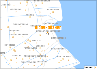 map of Qianshaozhen