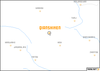 map of Qianshimen