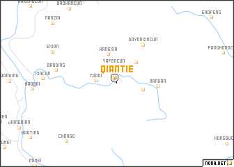 map of Qiantie