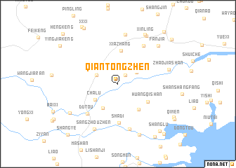 map of Qiantongzhen