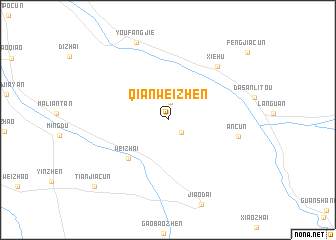 map of Qianweizhen