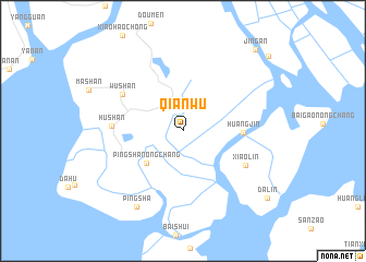 map of Qianwu