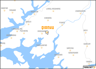 map of Qianwu