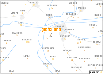 map of Qianxiang