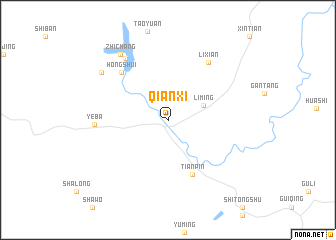 map of Qianxi