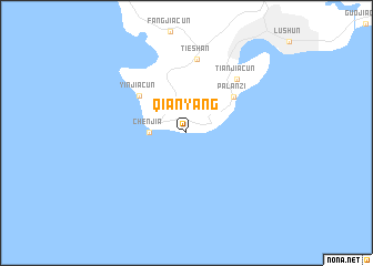 map of Qianyang
