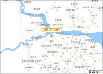 map of Qianyang