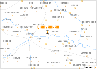 map of Qianyanwan