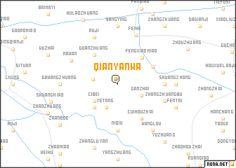 map of Qianyanwa