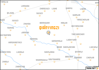 map of Qianyingzi