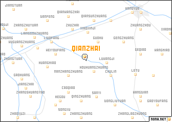 map of Qianzhai