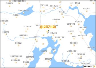 map of Qianzhai