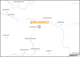 map of Qianzhangzi