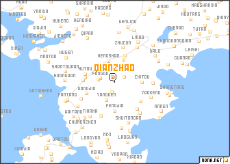 map of Qianzhao