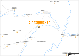 map of Qianzhouzhen