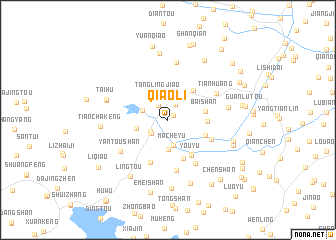 map of Qiaoli