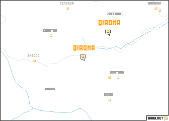 map of Qiaoma