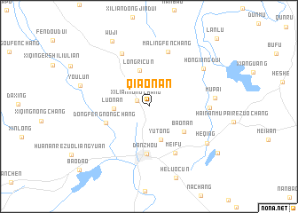 map of Qiaonan