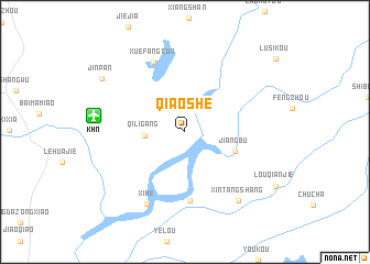 map of Qiaoshe