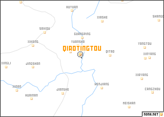 map of Qiaotingtou