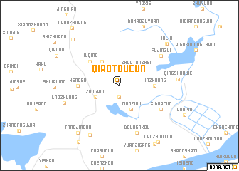 map of Qiaotoucun