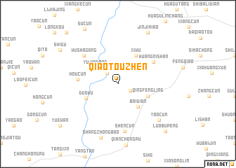 map of Qiaotouzhen