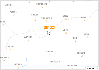 map of Qiaoxi