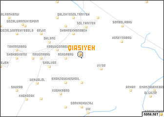 map of Qīāsīyeh