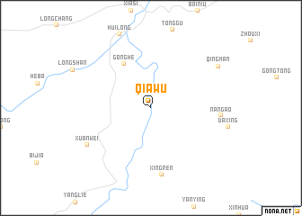 map of Qiawu