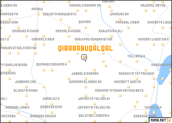 map of Qibāb Abū Qalqal