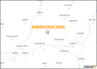 map of Qibaoshihuichang