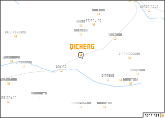 map of Qicheng