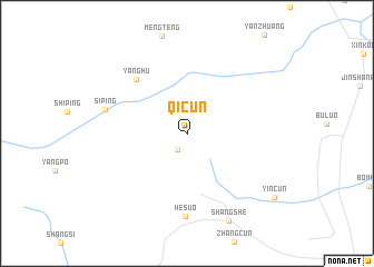 map of Qicun