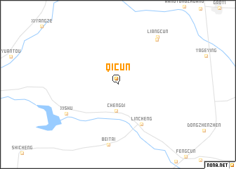 map of Qicun