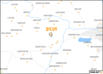 map of Qicun