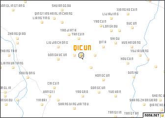 map of Qicun