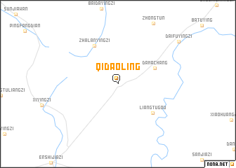 map of Qidaoling