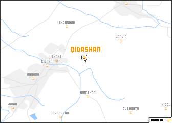 map of Qidashan