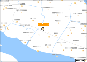 map of Qidong