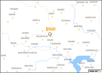 map of Qidui