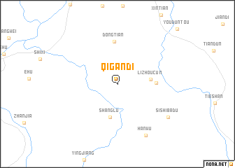 map of Qigandi