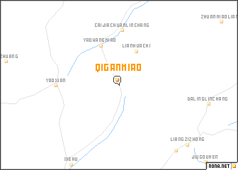 map of Qiganmiao