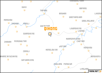 map of Qihong